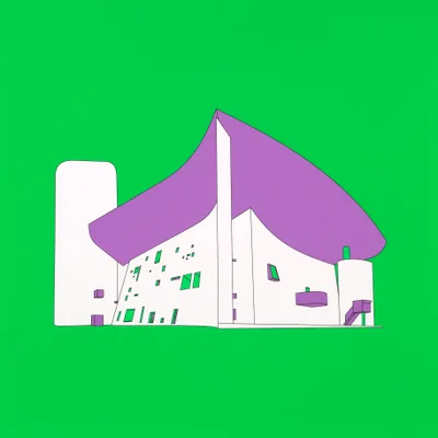Michael Craig-Martin: Plan and Elevation (Ronchamp, France - part 2 of diptychon)