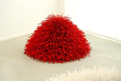Doppelklick öffnet Großansicht Bean Finneran: Red dome with black tips (DavisKlemmGallery)