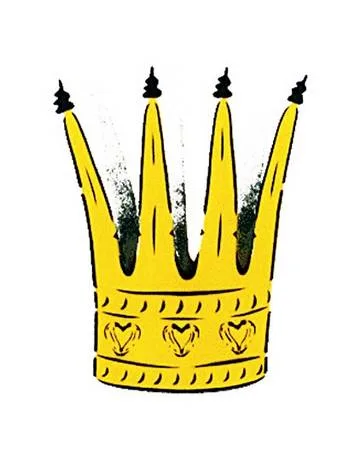 Königskrone (Spray auf Bütten)