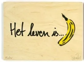 Thomas Baumgärtel: Holzedition: Het leven is ... banana