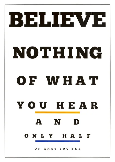 Iván Navarro: Carta Visual (Believe)