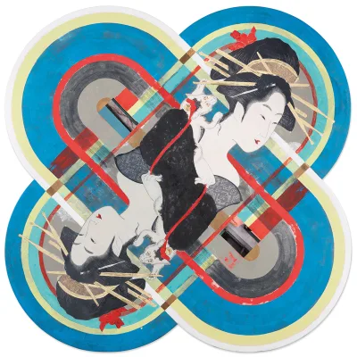 Albrecht Wild: Utamaro II (Maiko mit Katze)