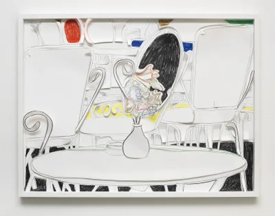 Marion Eichmann: Stühle mit Blumen 1