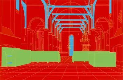 Michael Craig-Martin: Saenredam (rot)