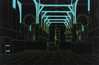 Michael Craig-Martin: Saenredam (schwarz)