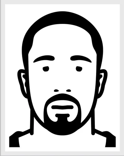 Julian Opie: CJ (aus der Serie Everyone)
