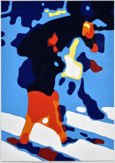 Konrad Winter: Mit Regenschirm