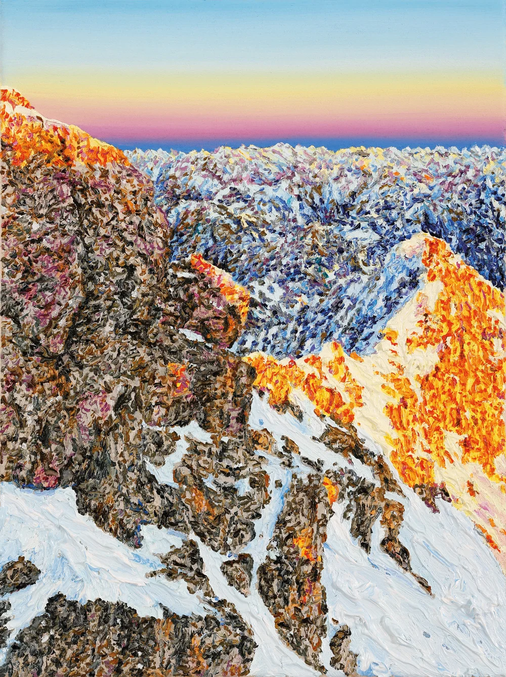 Zugspitze bei Sonnenaufgang