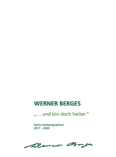 ... und bin doch heiter (Mappe mit sechs Siebdrucken auf Karton) 7