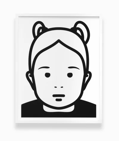 Doppelklick öffnet Großansicht Julian Opie: Violet 2 (aus der Serie Everyone)