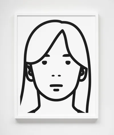 Doppelklick öffnet Großansicht Julian Opie: Frankie (aus der Serie Everyone)