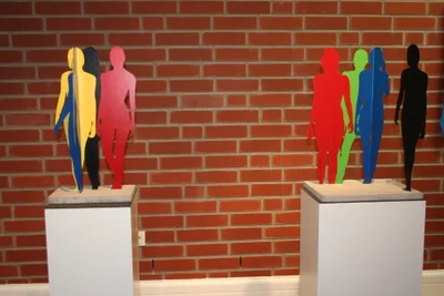 Skulpturen in der Ausstellung