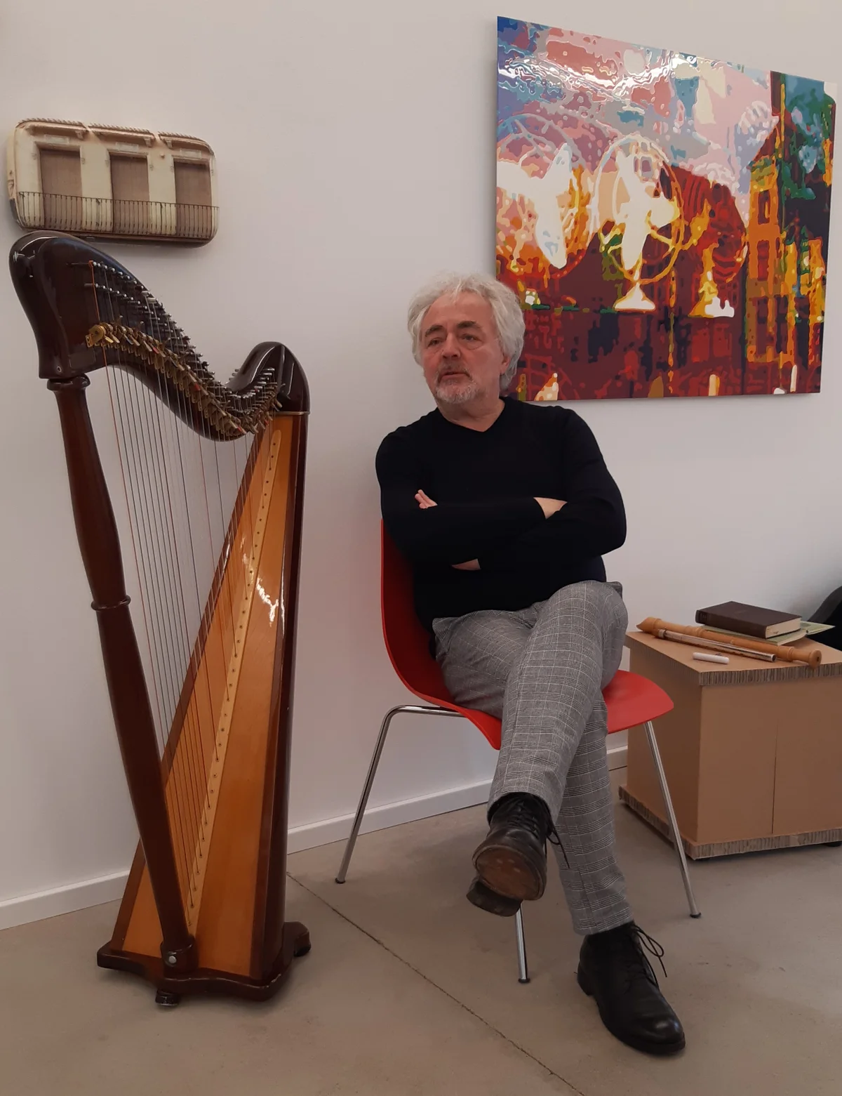 Auftritt von Klaus Brantzen in der Galerie am 5. Februar 2023