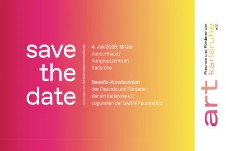 Save the date: Benefiz-Kunstauktion am 4. Juli 2025 im Konzerthaus Karlsruhe
