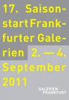Saisonstart der IG Galerien Frankfurt